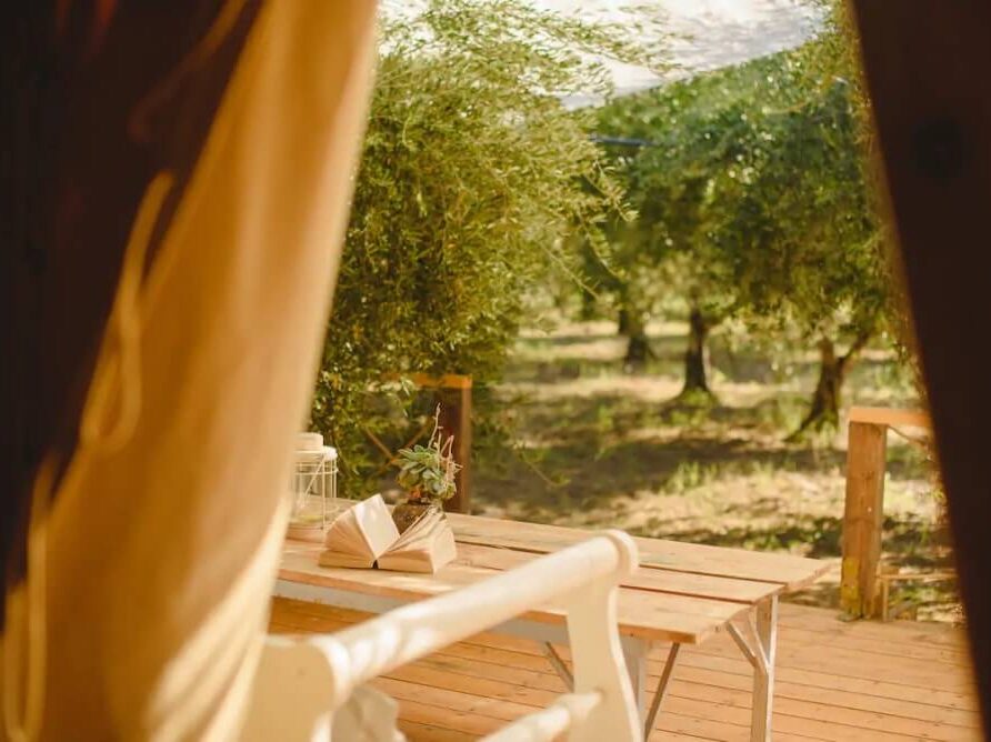 best islands to visit near athens. glamping tents greece